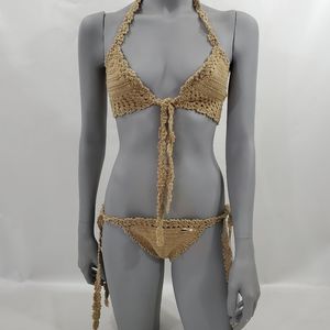 NWT She Made Me Crocheted Bikini Top and Bottom